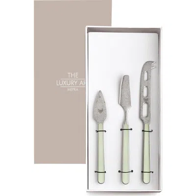 Mepra Fantasia Pewter Cheese Knives In Multi