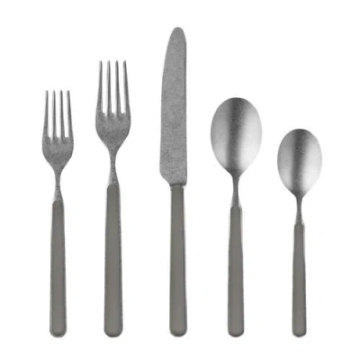 Mepra Fantasia Pewter Flatware Set In Brown