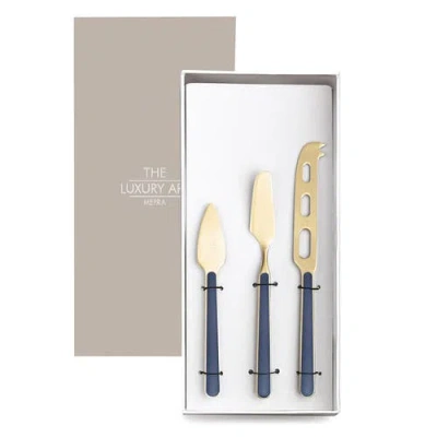 Mepra Fantasia Ice Gold Cheese Knives In Multi