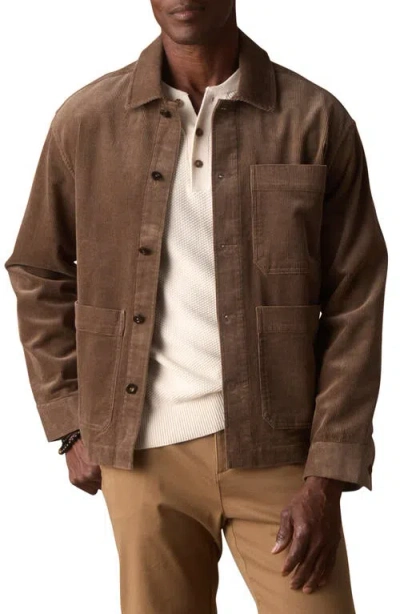 The Normal Brand Corduroy Chore Coat In Brown