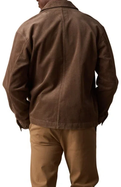 The Normal Brand Corduroy Chore Coat In Brown