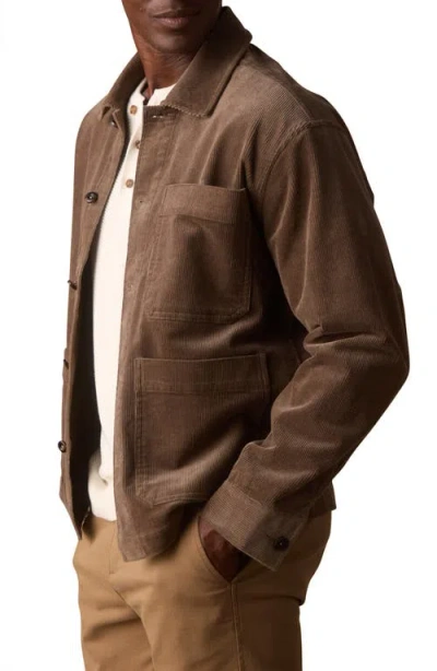The Normal Brand Corduroy Chore Coat In Brown