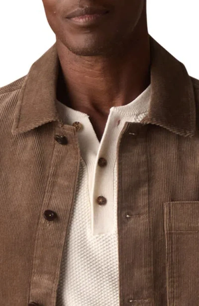 The Normal Brand Corduroy Chore Coat In Brown