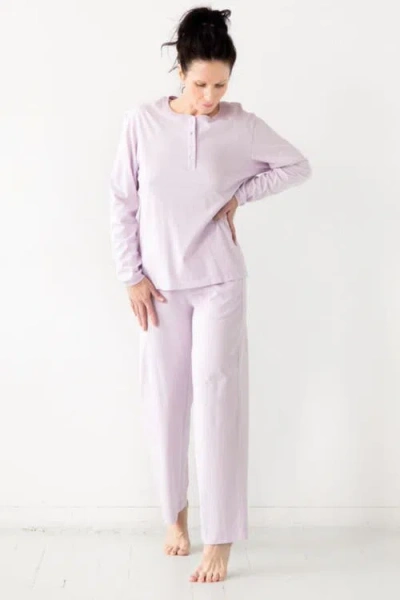 Salua Straight Leg Pants In Purple