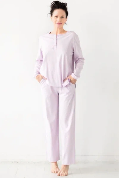 Salua Straight Leg Pants In Purple