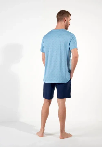 Hom Walter Short Pajama Set In Blue