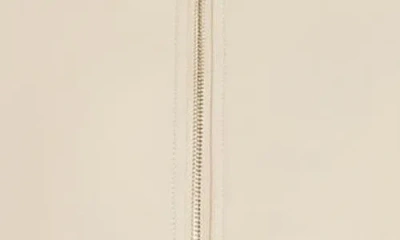 City Chic Mallory Faux Leather Jacket In Neutral