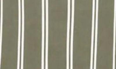 City Chic Brynn Stripe Long Sleeve Cotton Blend Dress In Multi