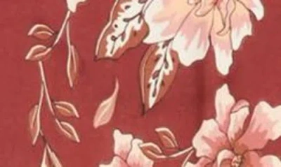 City Chic Destiny Placed Print Long Sleeve Maxi Dress In Multi