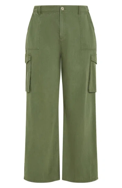 City Chic Mia Cargo Pants In Animal Print