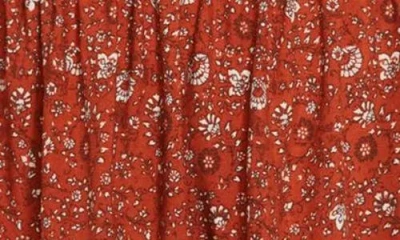 City Chic Monroe Smocked Top In Orange