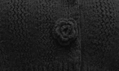 City Chic Winnie Crop Cardigan In Black