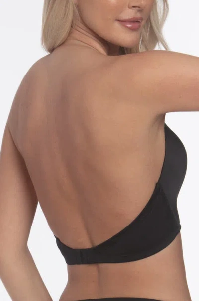 Dominique Intimates Uma U Plunge Convertible Bra With Multiple Strap Options In Black