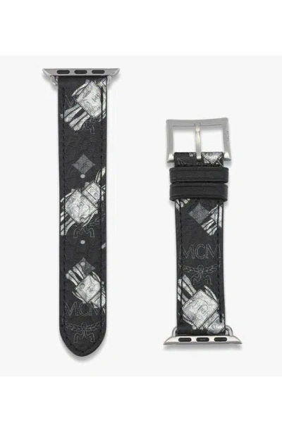 Mcm 38-41mm Apple Watch Band In Black