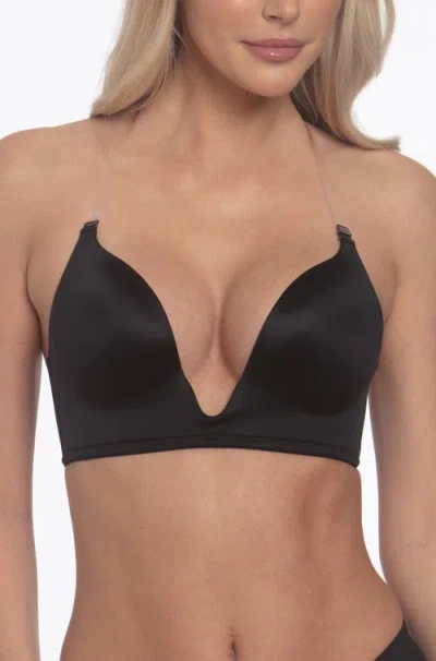 Dominique Intimates Uma U Plunge Convertible Bra With Multiple Strap Options In Black