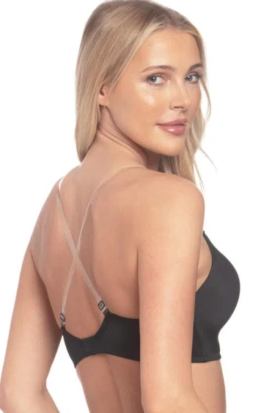 Dominique Intimates Uma U Plunge Convertible Bra With Multiple Strap Options In Black
