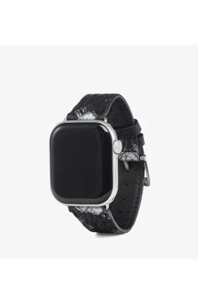 Mcm 42-49mm Apple Watch Band In Black