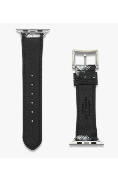 Mcm 42-49mm Apple Watch Band In Black