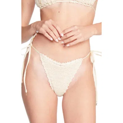 Capittana Trinidad Star Crochet Bikini Bottoms In White