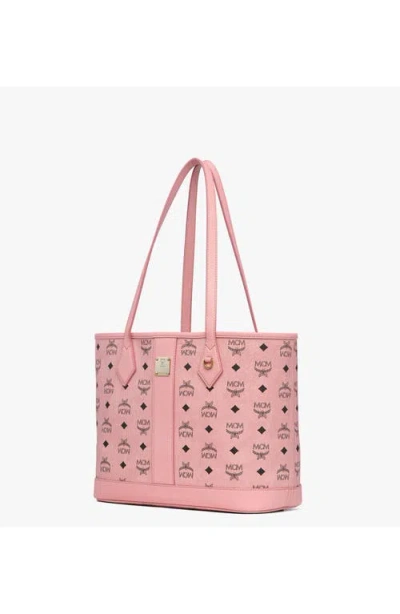 Mcm New Small Liz Shopper In Pink