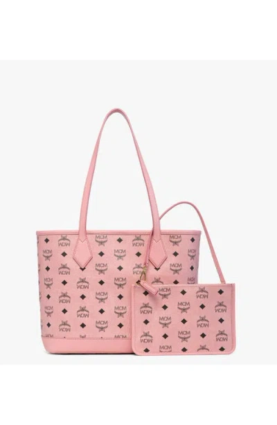 Mcm New Small Liz Shopper In Pink