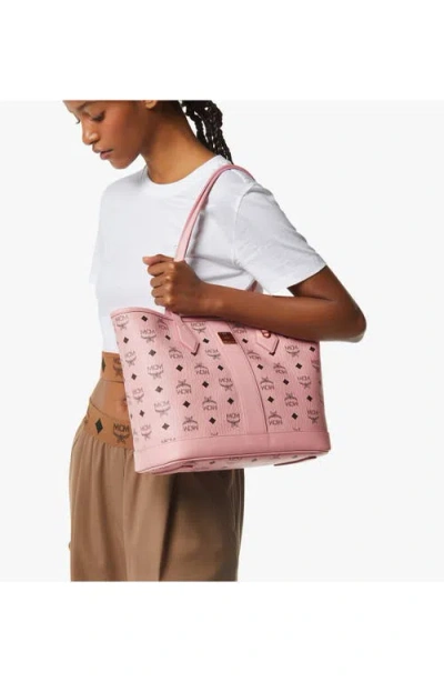 Mcm New Small Liz Shopper In Pink