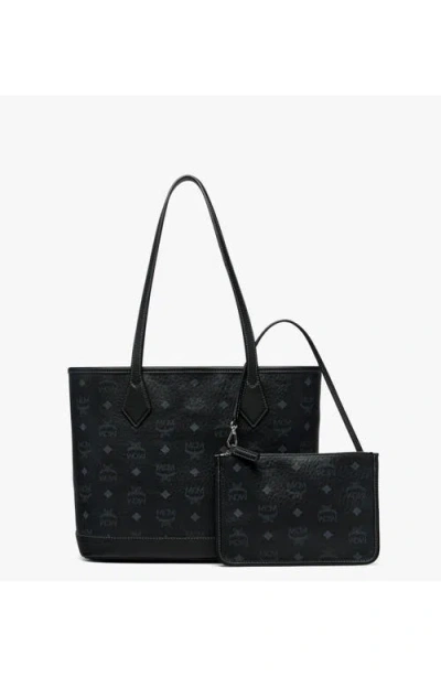 Mcm New Small Liz Shopper In Black