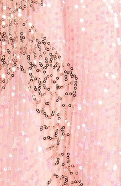 Ava & Yelly Kids' Sequin Shark Bite Hem Party Dress In Multi