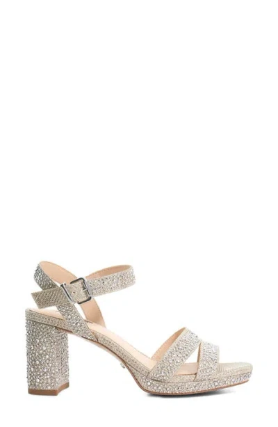Dune London Manifesting Platform Sandal In White