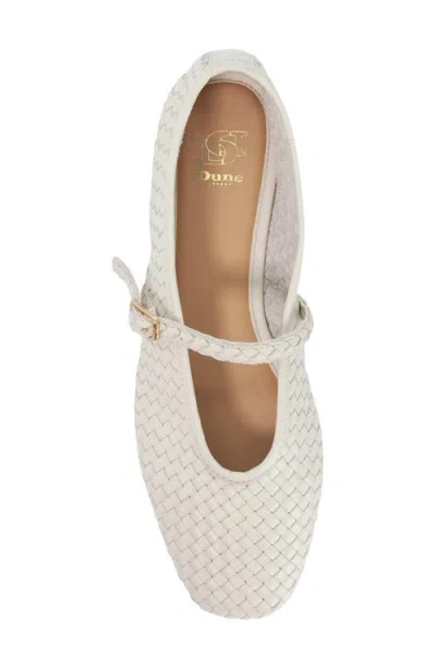Dune London Headliner Mary Jane Flat In White