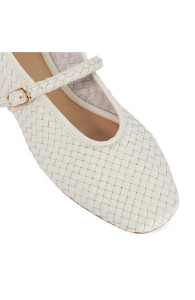 Dune London Headliner Mary Jane Flat In White