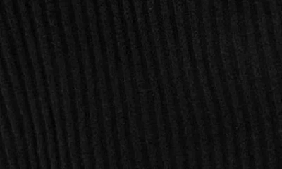 City Chic Sarah Long Sleeve Rib Sweater Midi Dress In Black