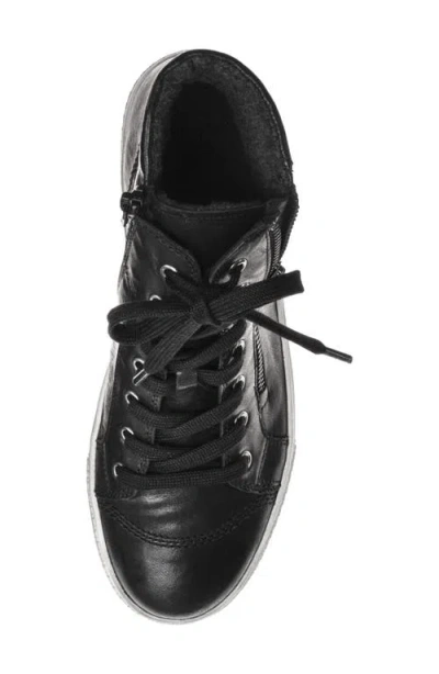 Gabor 73.754 Zip High Top Sneaker In Black