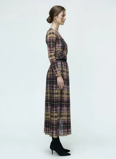 West Of Grace Ankle Skirt In Multi