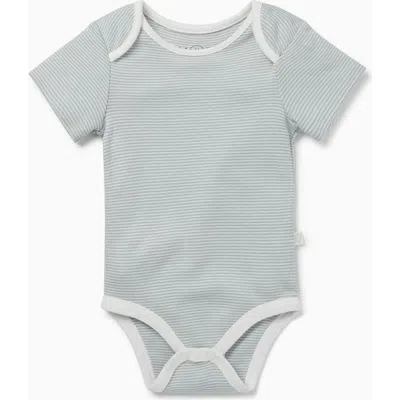 Mori Short Sleeve Bodysuit In Gray