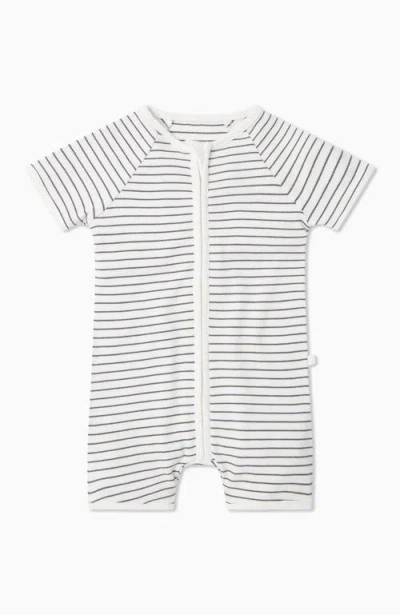 Mori Summer Zip-up Sleepsuit In Gray