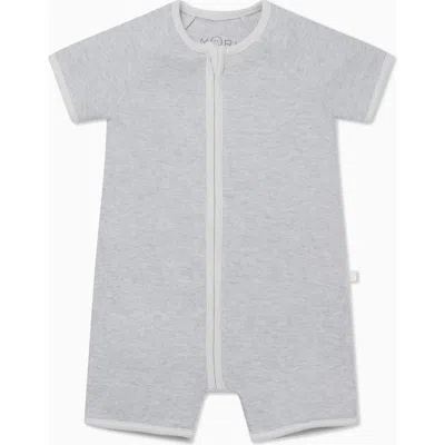 Mori Summer Zip-up Sleepsuit In Gray