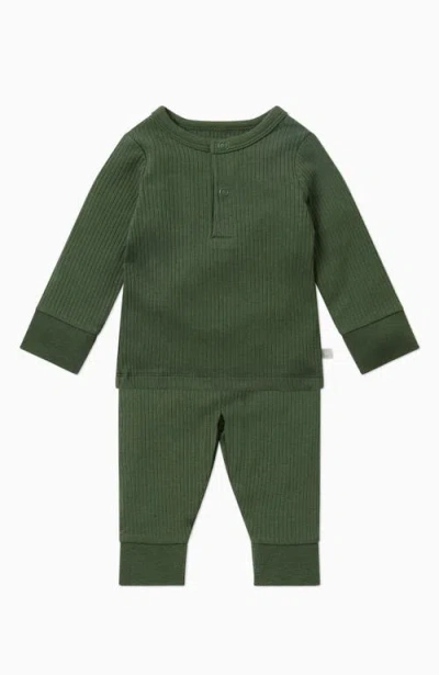 Mori Ribbed Pyjamas In Green