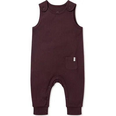 Mori Ribbed Romper In Purple