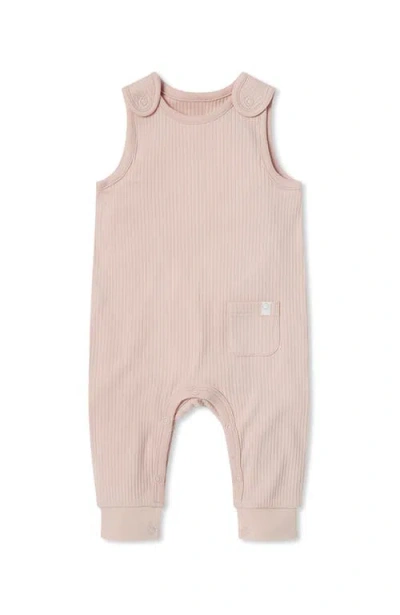 Mori Ribbed Romper In Pink
