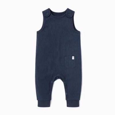 Mori Ribbed Romper In Blue