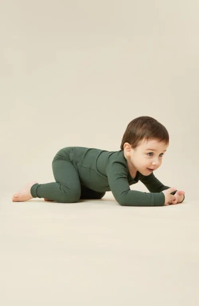 Mori Ribbed Pyjamas In Green