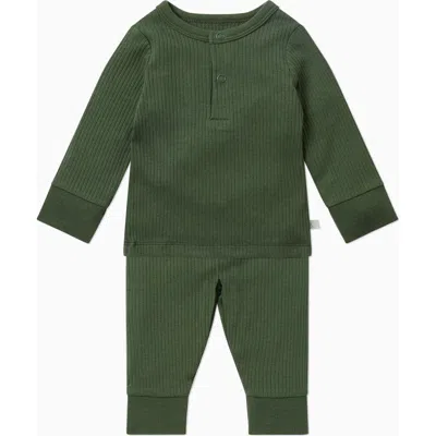 Mori Ribbed Pyjamas In Green