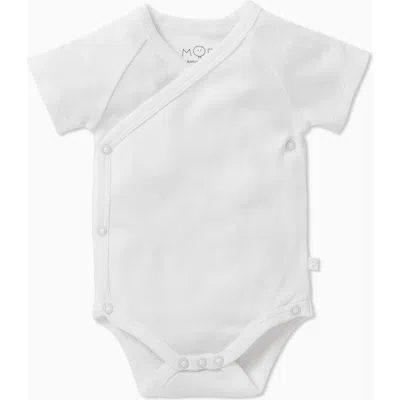 Mori Short Sleeve Kimono Bodysuit In White