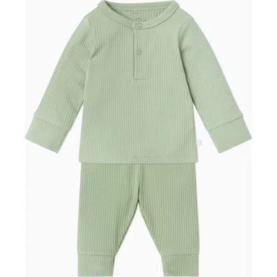 Mori Ribbed Pyjamas In Green