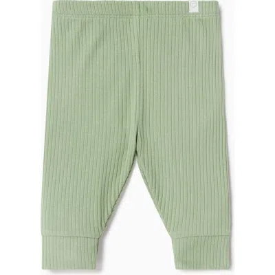 Mori Ribbed Leggings In Green