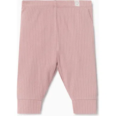 Mori Ribbed Leggings In Pink