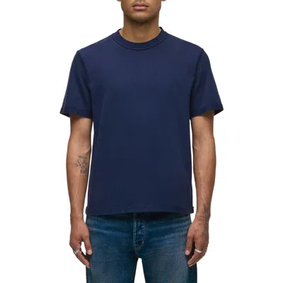 Hudson Jeans Heavyweight Cotton T-shirt In Blue