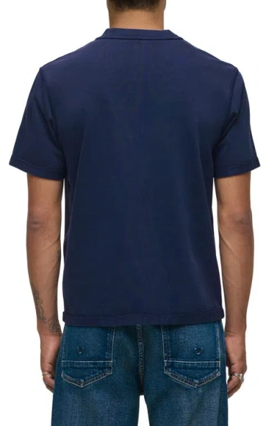 Hudson Jeans Heavyweight Cotton T-shirt In Blue
