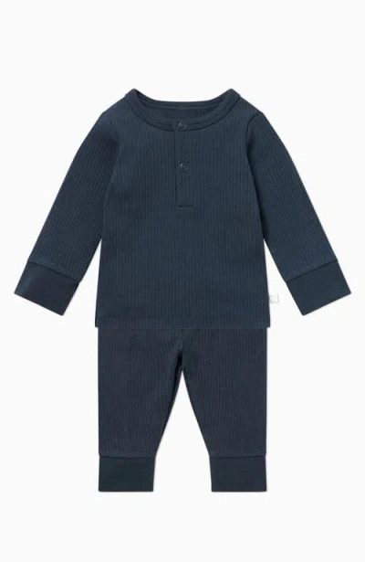 Mori Ribbed Pyjamas In Blue